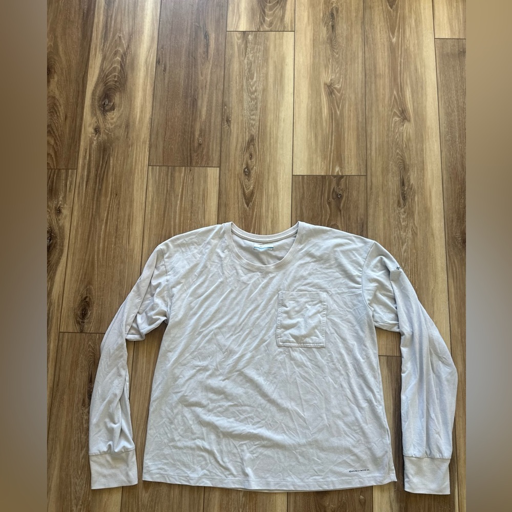 Columbia womens Omni wick Long Sleeve Shirt size large